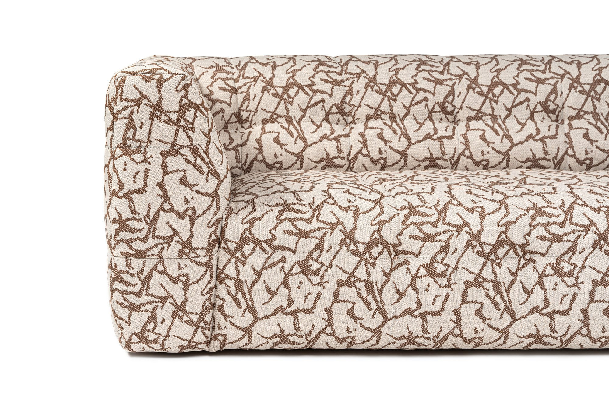 Canapea 3 locuri, Hanah Home, lemn fag si pal, cafeniu, 235x100x72 cm — imaginea 11
