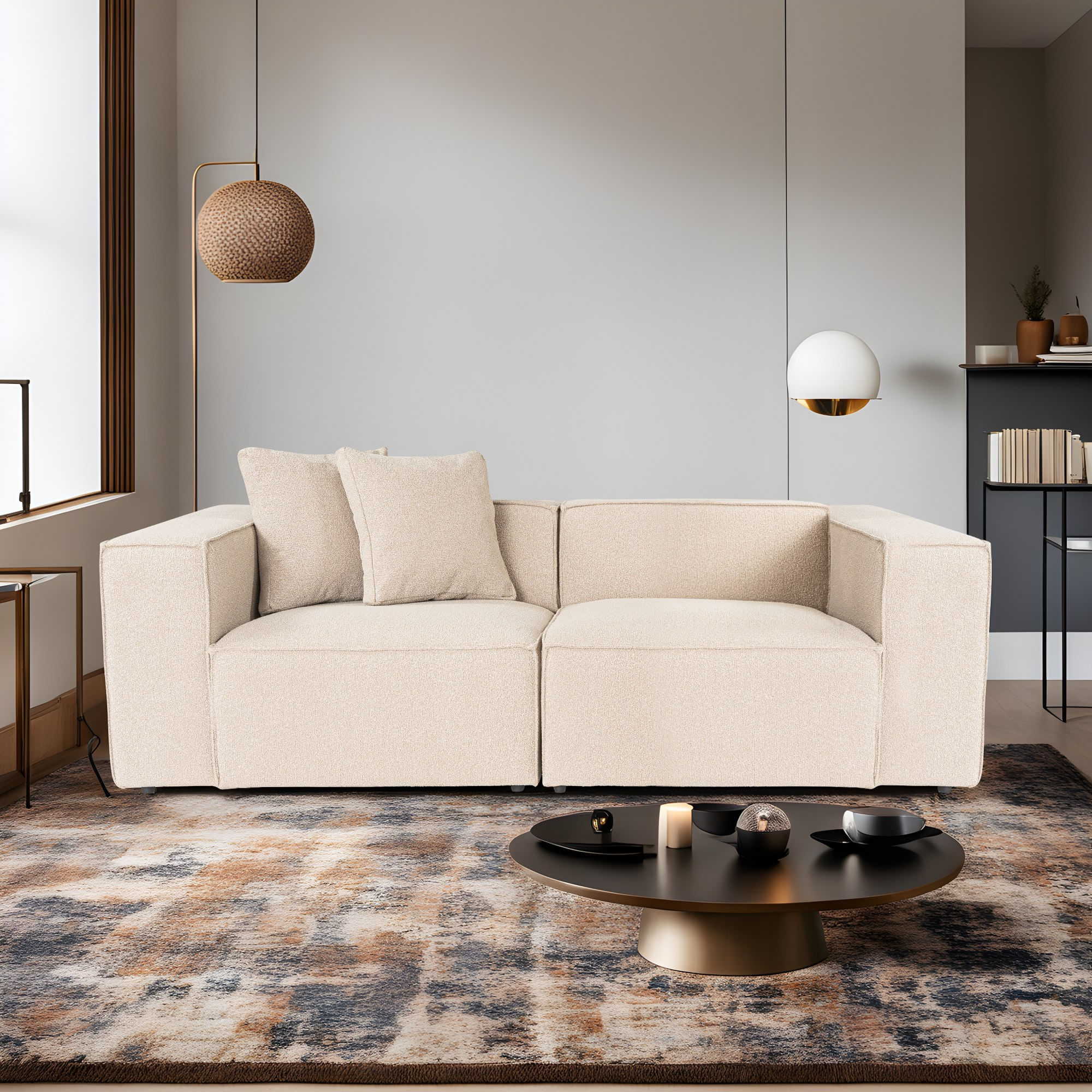 Canapea 2 locuri, Atelier Del Sofa, in, piersic, 220x108x65 cm — imaginea 4