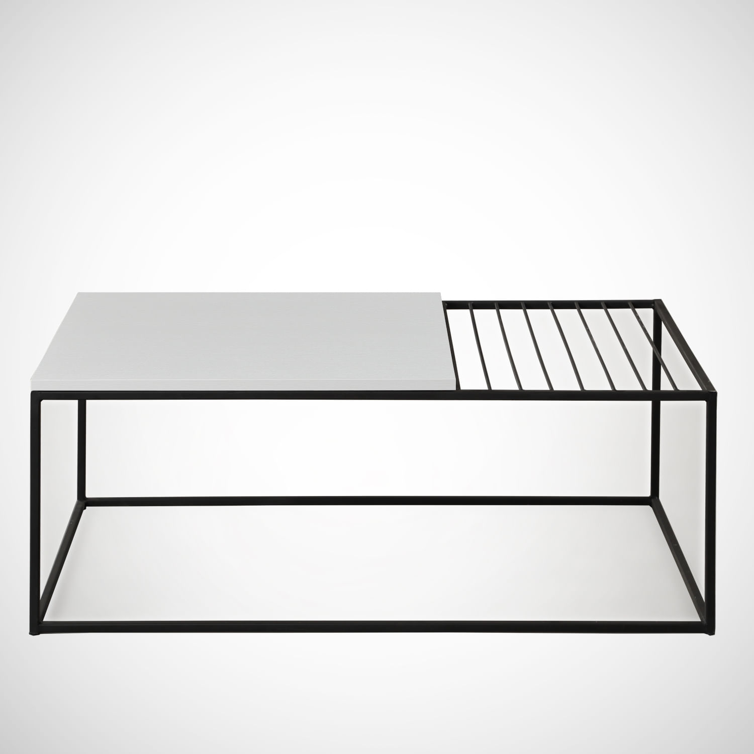 Masuta de cafea, Hanah Home, pal melaminat, alb, 95x55x43 cm, 801CMY2843 — imaginea 4