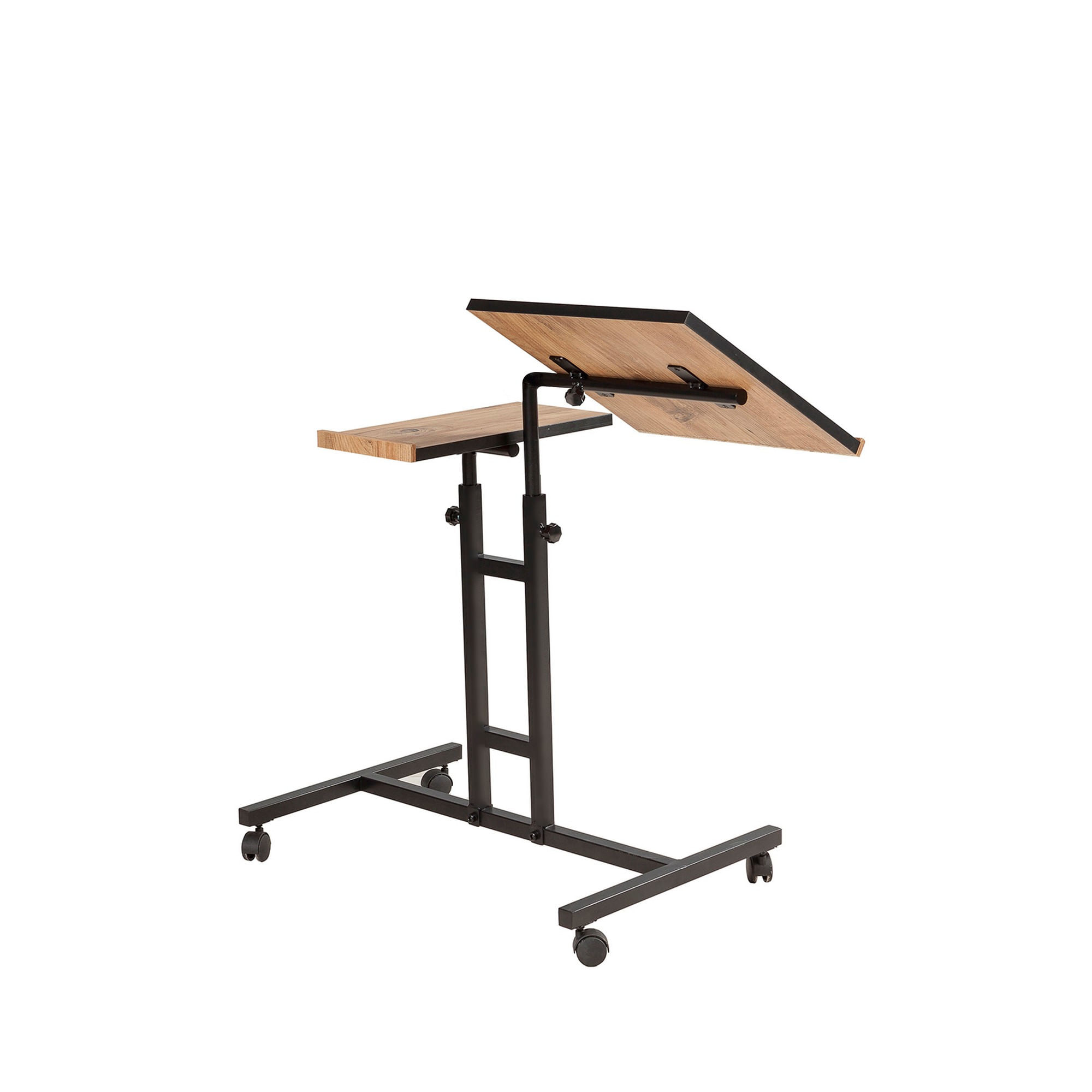 Birou reglabil pentru laptop, Hanah Home, pal melaminat, pin atlantic si negru, 67x45.5x87 cm, 863SPH2813 — imaginea 2