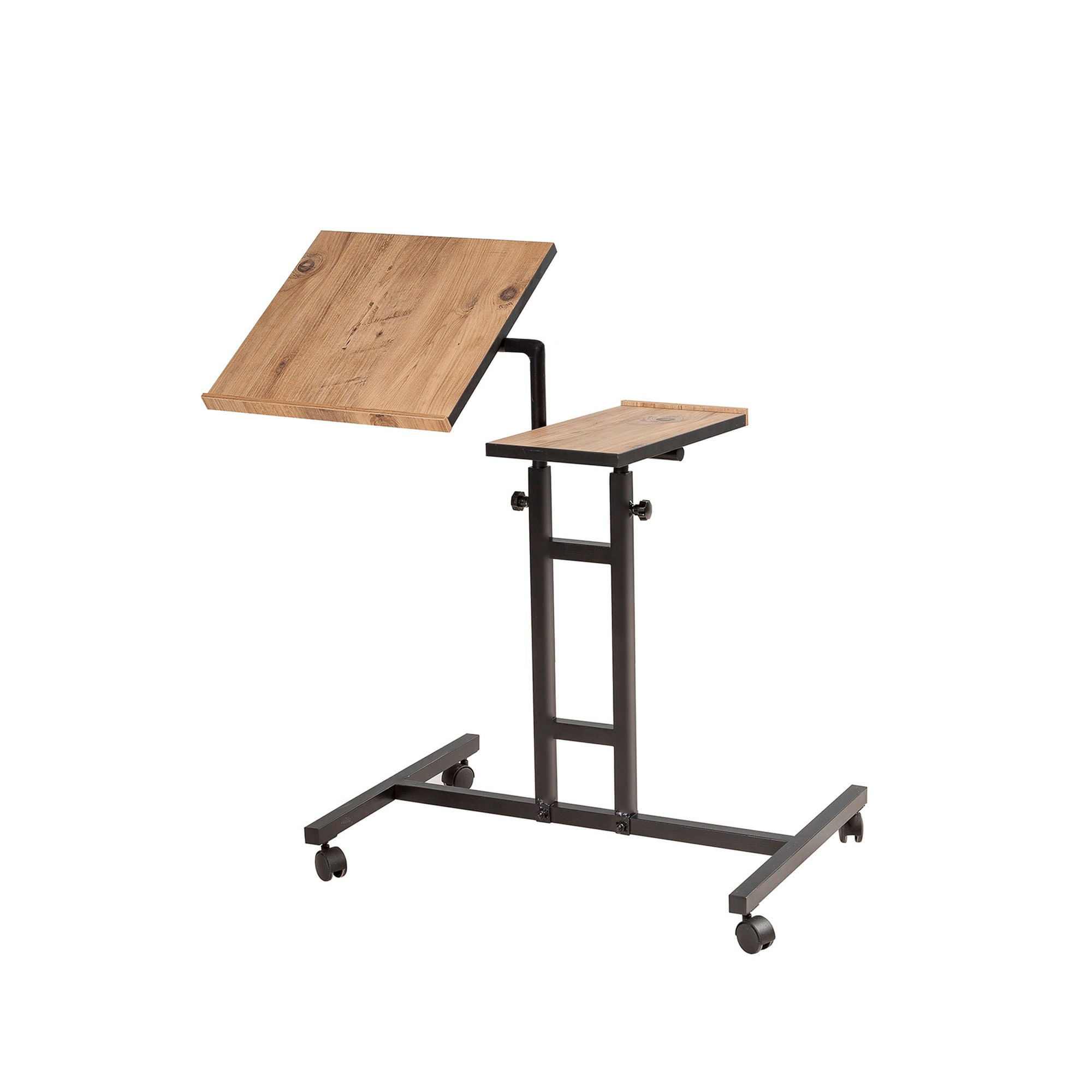 Birou reglabil pentru laptop, Hanah Home, pal melaminat, pin atlantic si negru, 67x45.5x87 cm, 863SPH2813 — imaginea 6