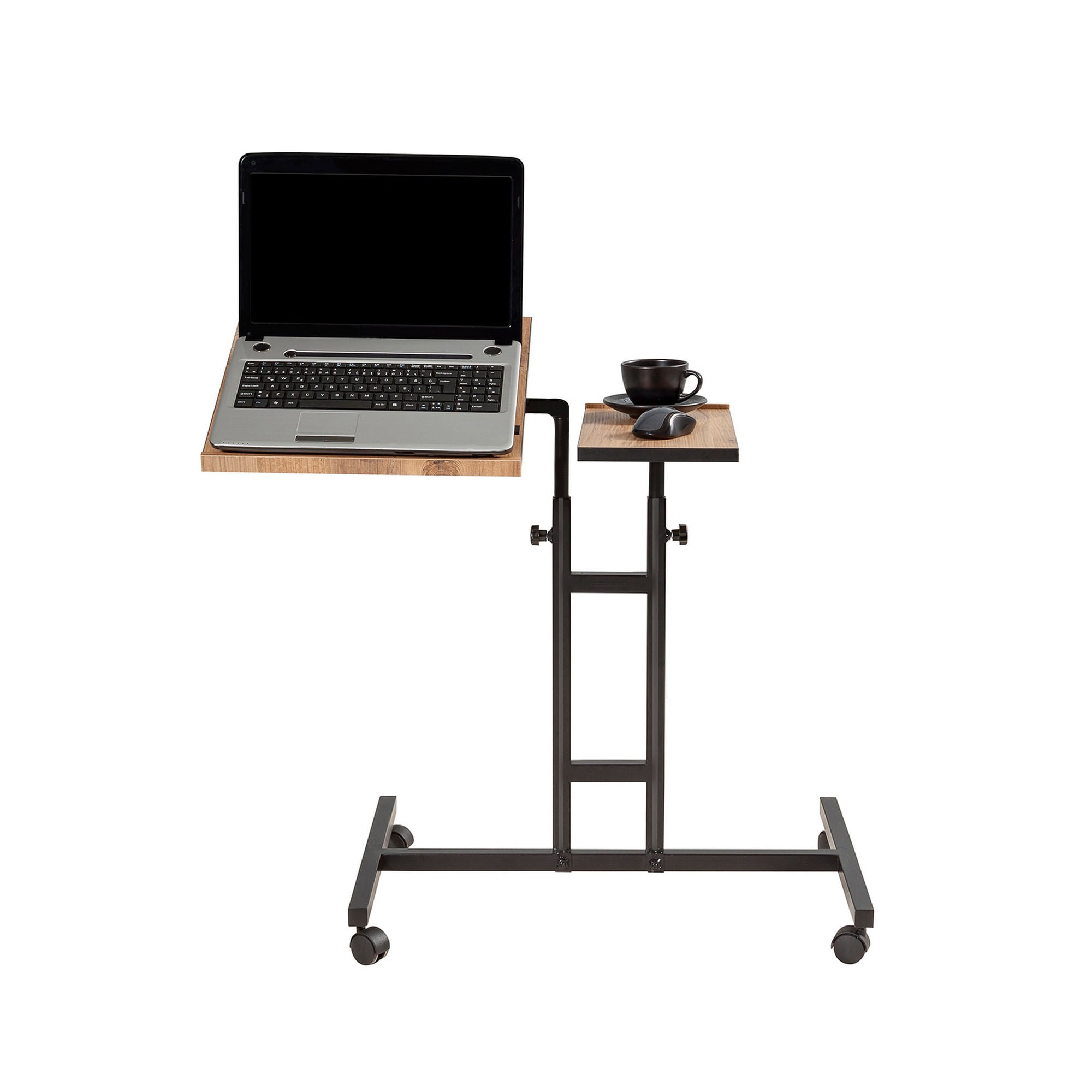 Birou reglabil pentru laptop, Hanah Home, pal melaminat, pin atlantic si negru, 67x45.5x87 cm, 863SPH2813 — imaginea 13