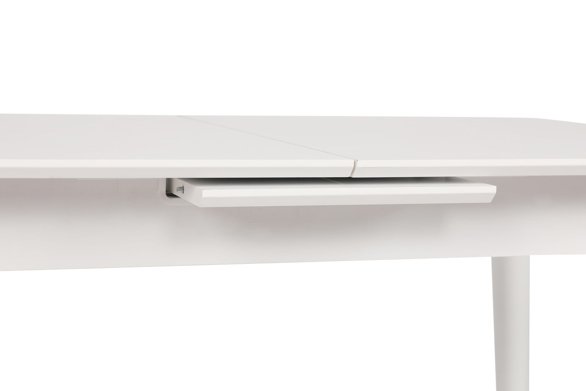 Masa extensibila dining, Hanah Home, mdf, alb, 130-160x80x75 cm — imaginea 4