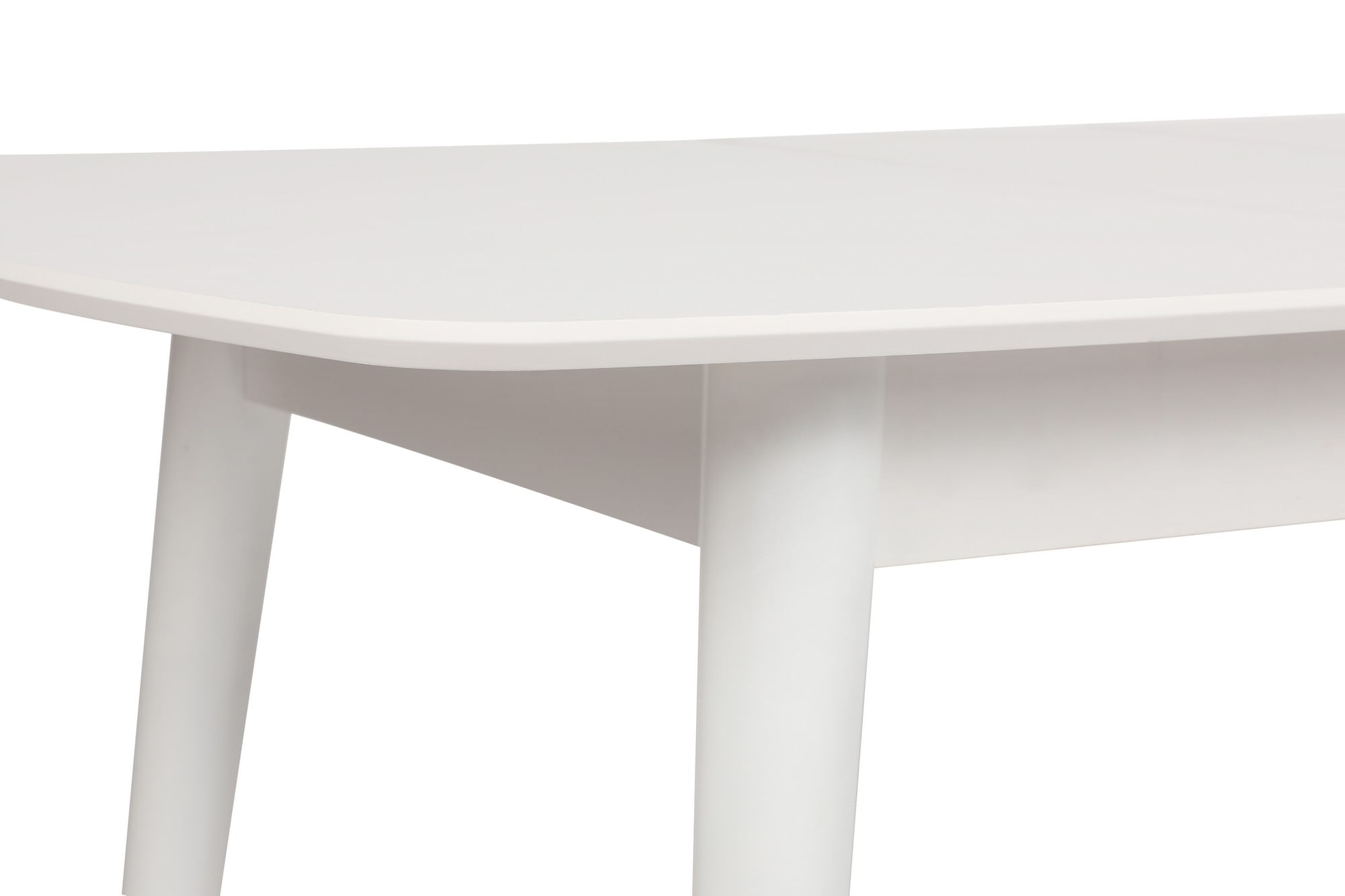 Masa extensibila dining, Hanah Home, mdf, alb, 130-160x80x75 cm — imaginea 7