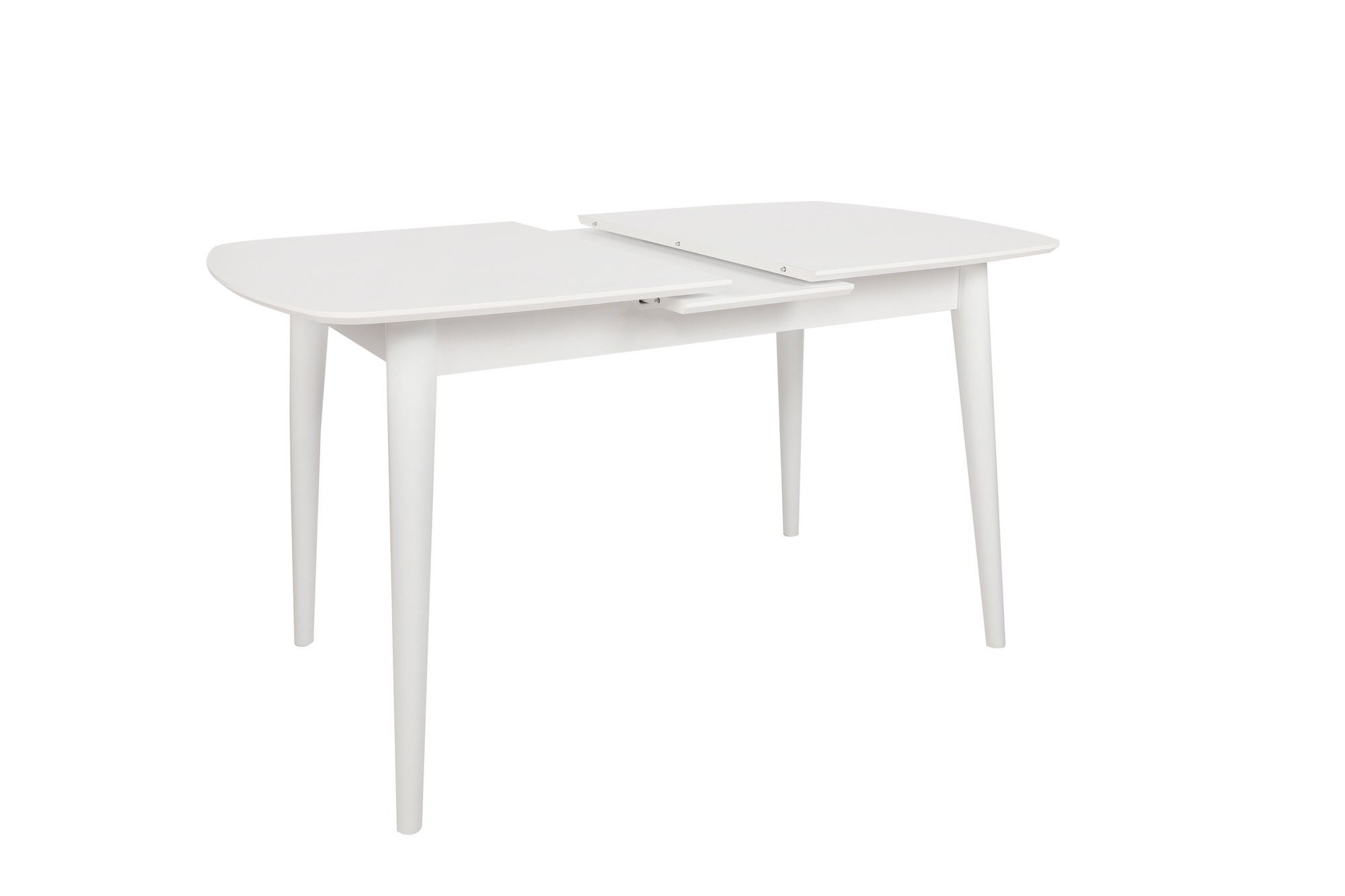 Masa extensibila dining, Hanah Home, mdf, alb, 130-160x80x75 cm — imaginea 8