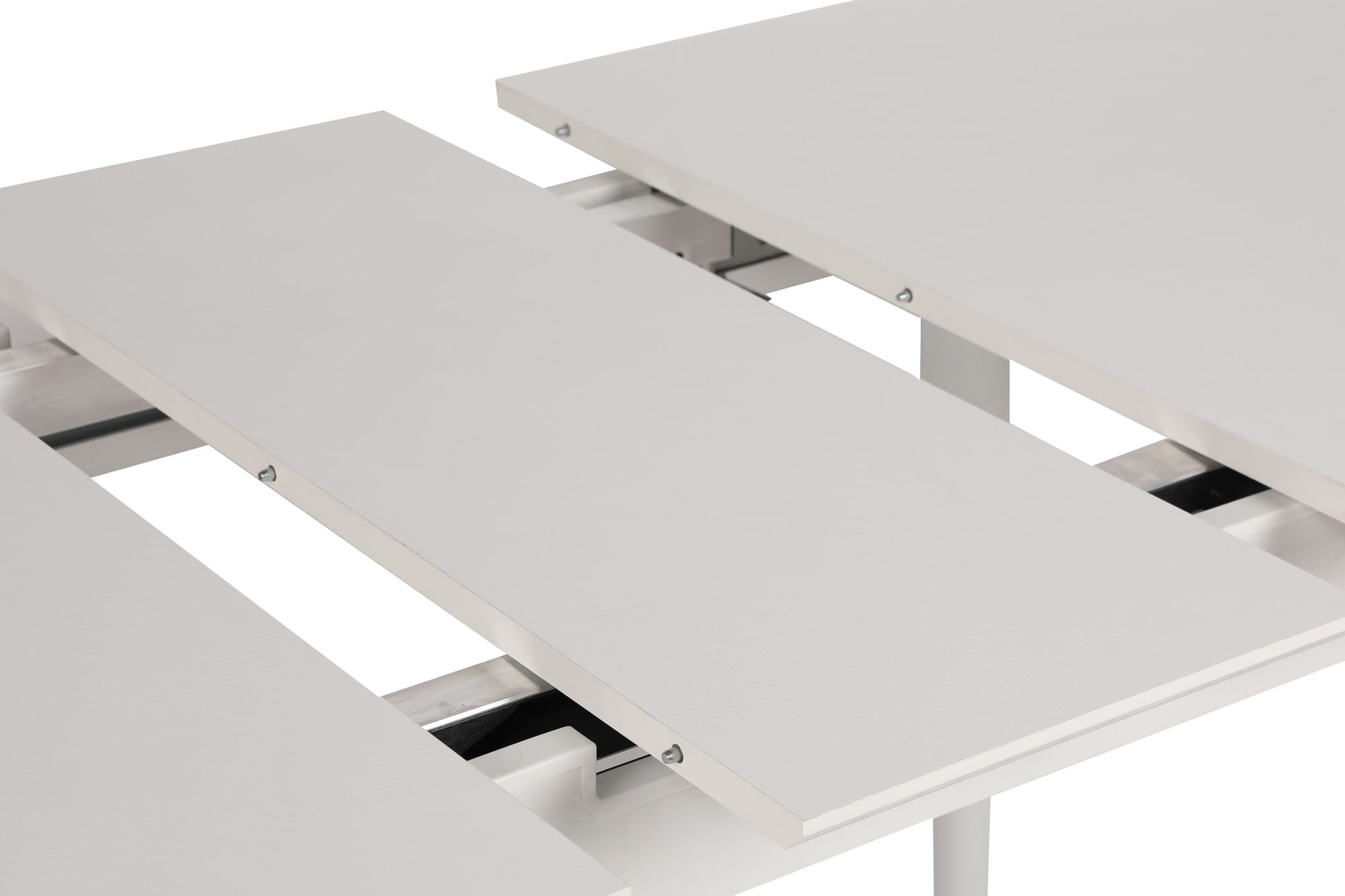 Masa extensibila dining, Hanah Home, mdf, alb, 130-160x80x75 cm — imaginea 17