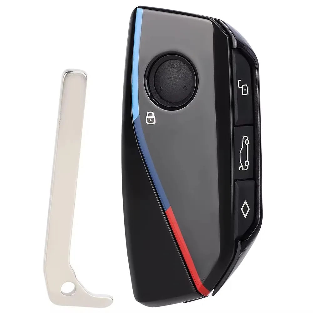 Carcasa cheie auto Techstar® BMW M Style, compatibila BMW i7, X7 G07 LCI, iX I20, X1 U11, Seria 7 G70, G09, XM U06, G81