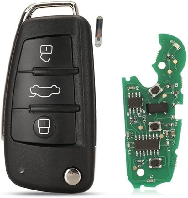 Cheie Auto Programabila Techstar cu 3 butoane pentru Audi Q7 B7 Q3 A3 TT A2 A8 A6 A6L A4 S5 C5 C6 B6 A4L A5 Q5 S RS - 4 | YEO
