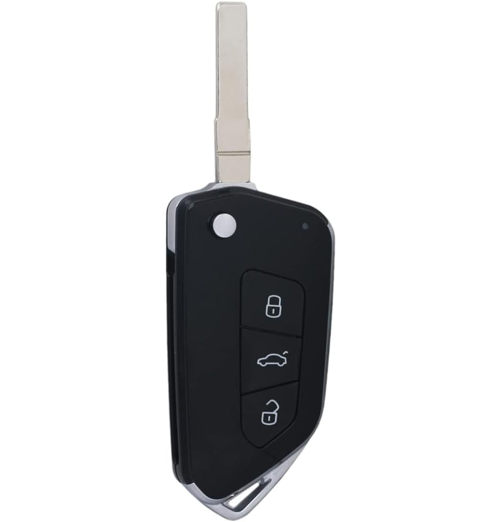 Carcasa Cheie Auto tip Briceag Techstar Modificata, 3 Butoane, Compatibila Volkswagen Golf 5, Passat B6, Touran