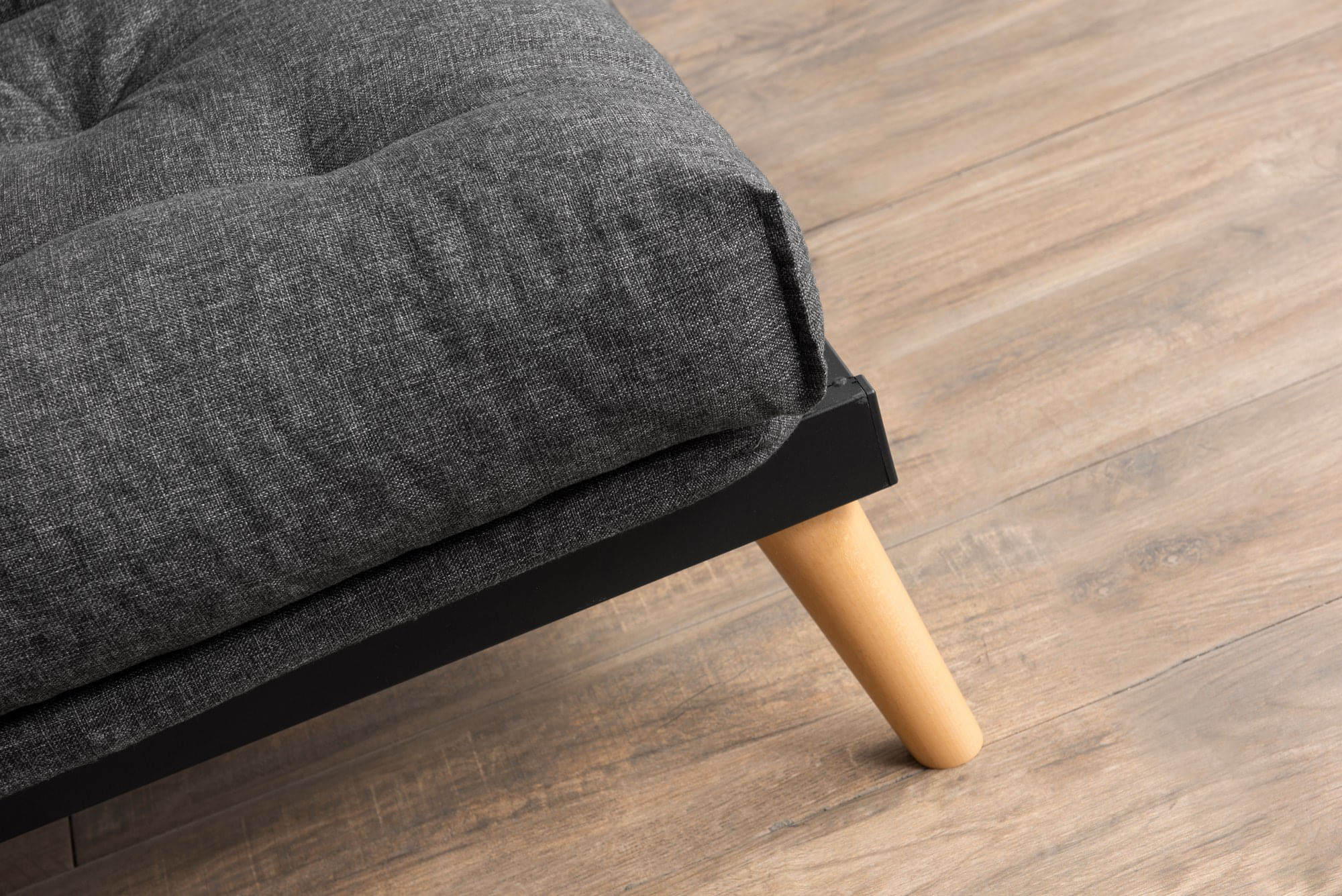 Canapea extensibila 3 locuri, Atelier Del Sofa, stofa in, gri inchis, 185x82x92 cm — imaginea 8