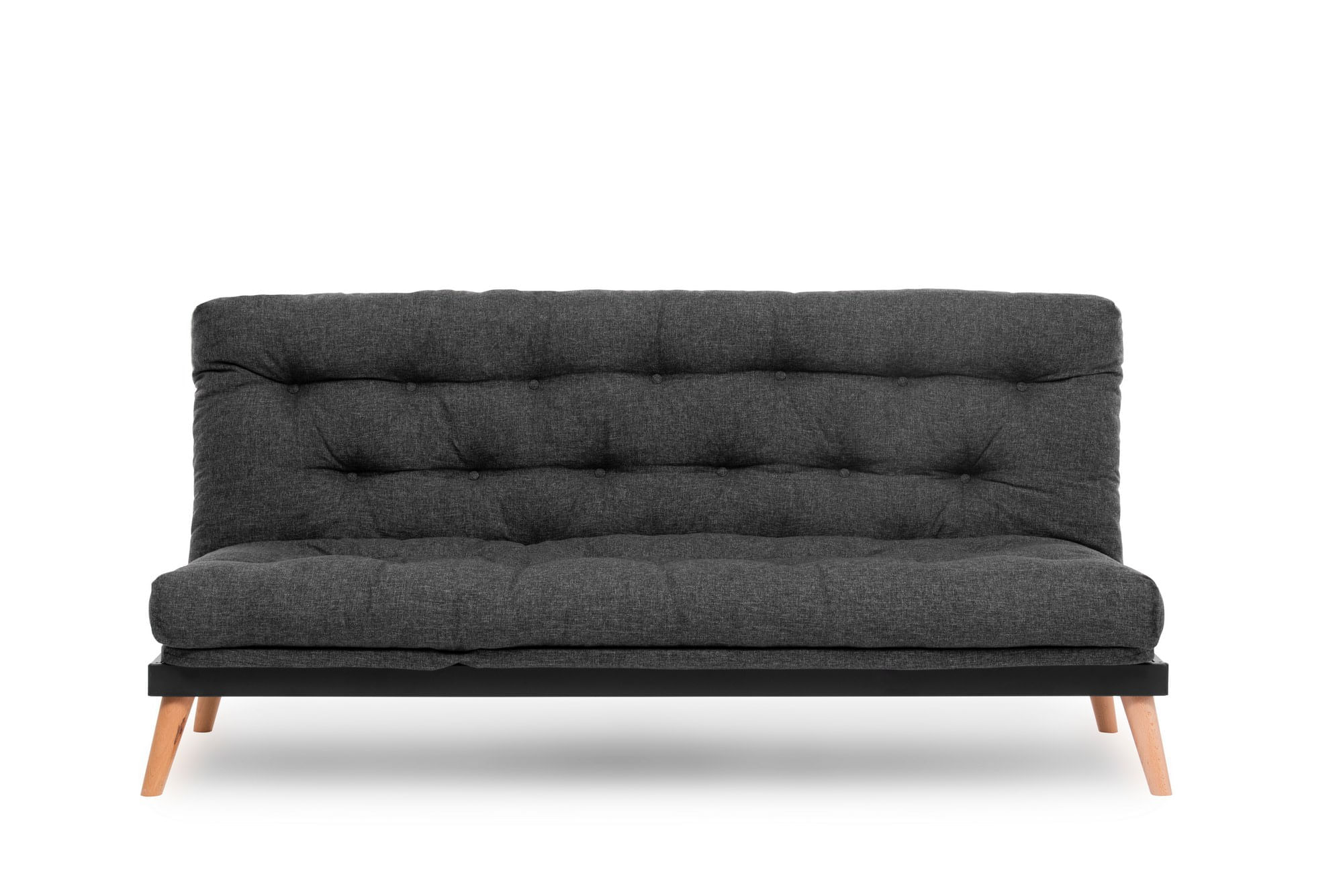 Canapea extensibila 3 locuri, Atelier Del Sofa, stofa in, gri inchis, 185x82x92 cm — imaginea 10