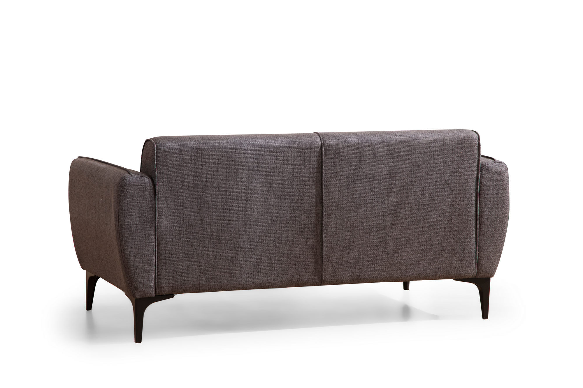 Canapea 2 locuri, Atelier Del Sofa, lemn fag si pal, gri inchis, 160x67x95 cm — imaginea 2