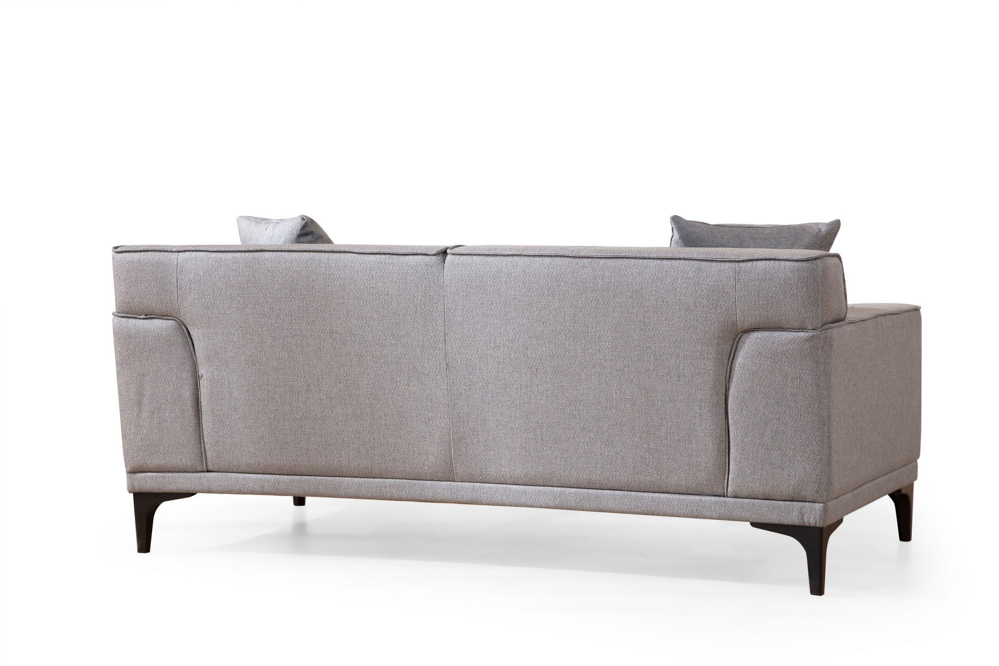 Canapea 2 locuri, Atelier Del Sofa, lemn fag si pal, gri deschis, 165x87x86 cm — imaginea 5