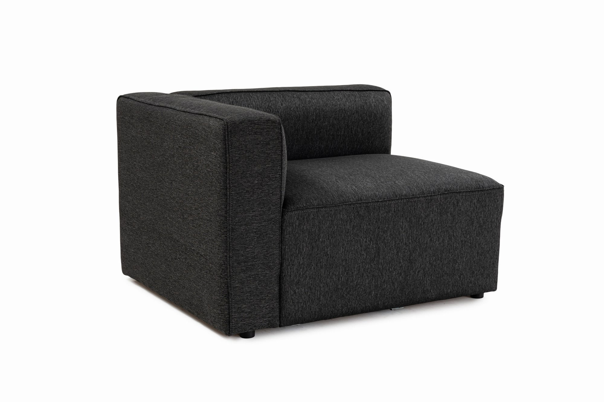 Canapea 2 locuri, Atelier Del Sofa, stofa, antracit, 220x90x69 cm — imaginea 5