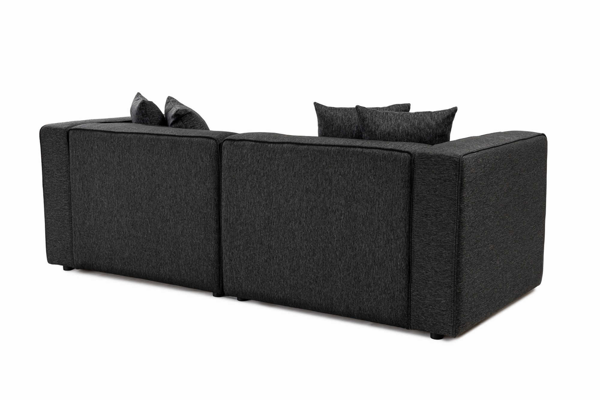 Canapea 2 locuri, Atelier Del Sofa, stofa, antracit, 220x90x69 cm — imaginea 7