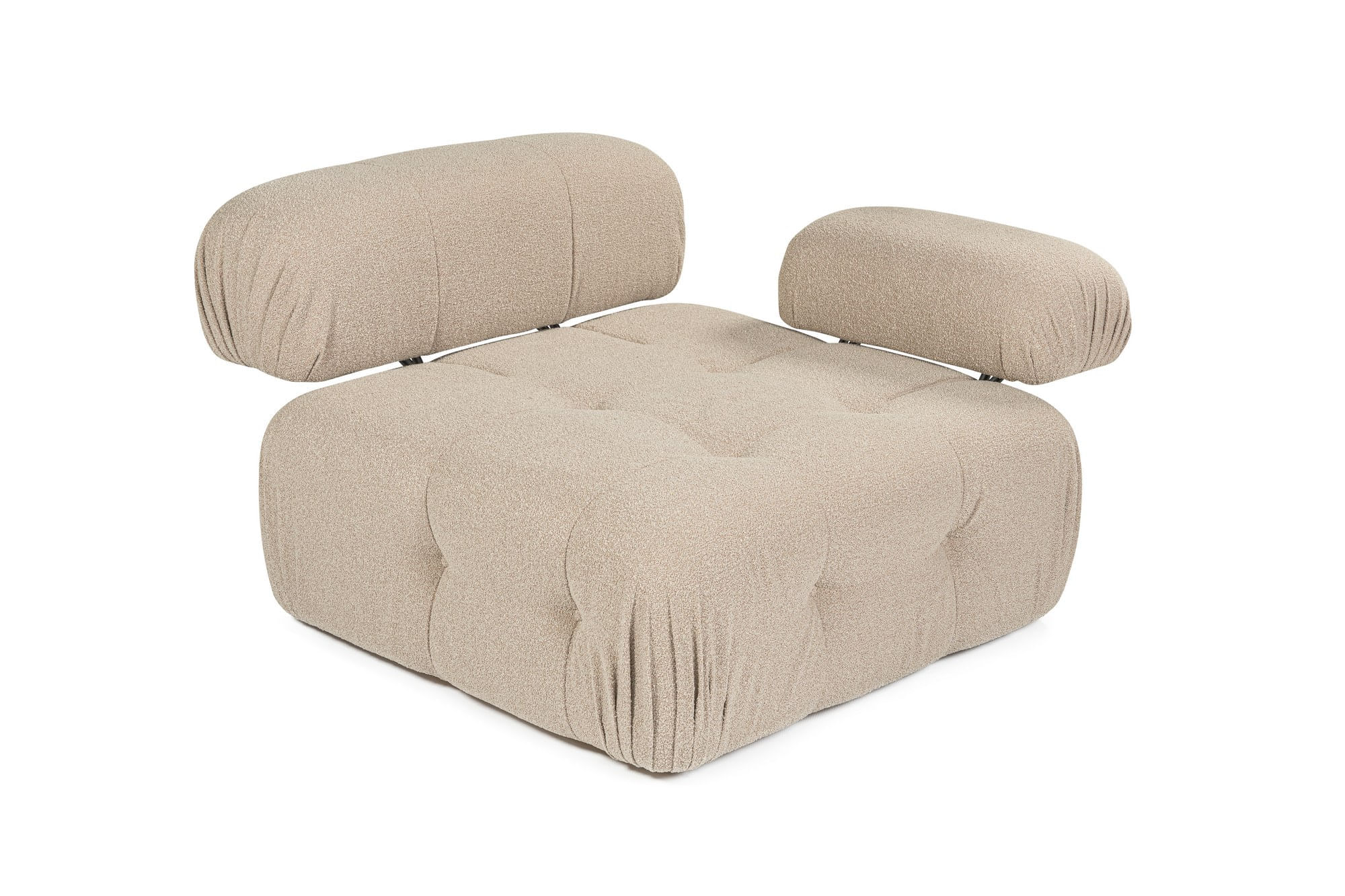 Fotoliu, Atelier Del Sofa, lemn de fag, piersica, 105x100x80 cm — imaginea 4