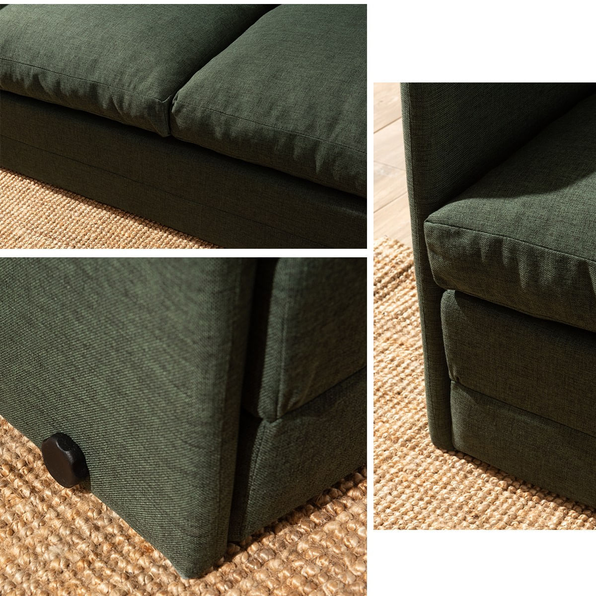Canapea extensibila, Atelier Del Sofa, metal, verde, 128x70x66 cm — imaginea 6