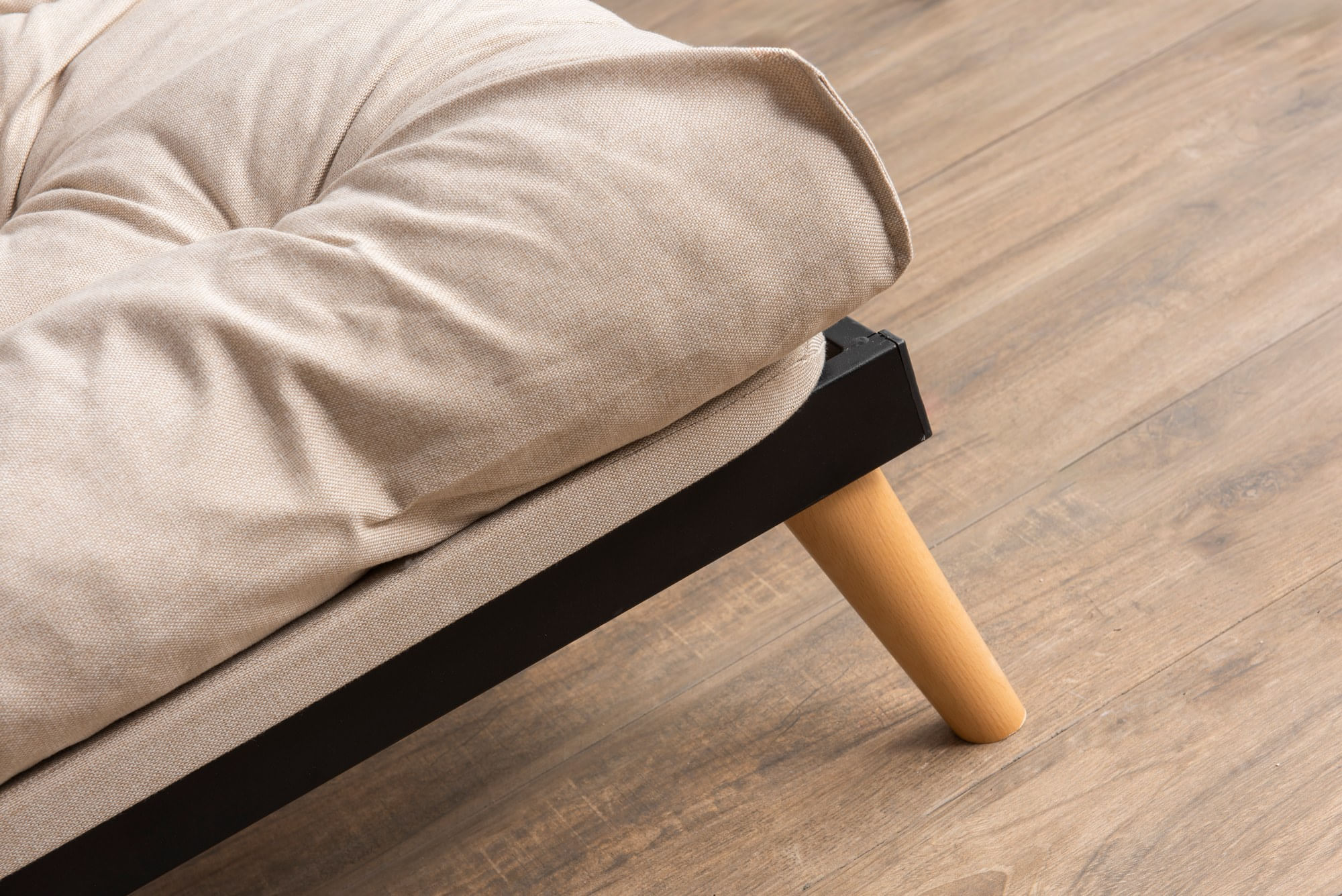 Canapea extensibila 3 locuri, Atelier Del Sofa, structura metal, stofa in, crem, 185x92x82 cm — imaginea 7