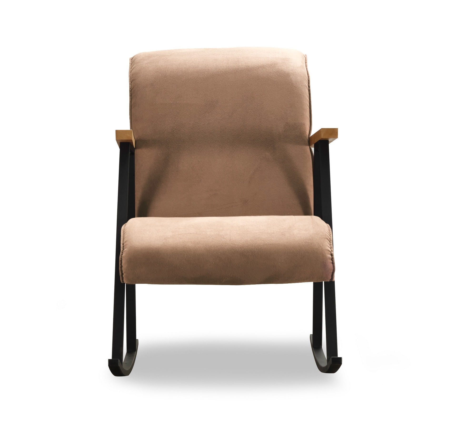 Fotoliu balansoar, Atelier Del Sofa, metal, maro deschis, 65x55x44 cm — imaginea 3