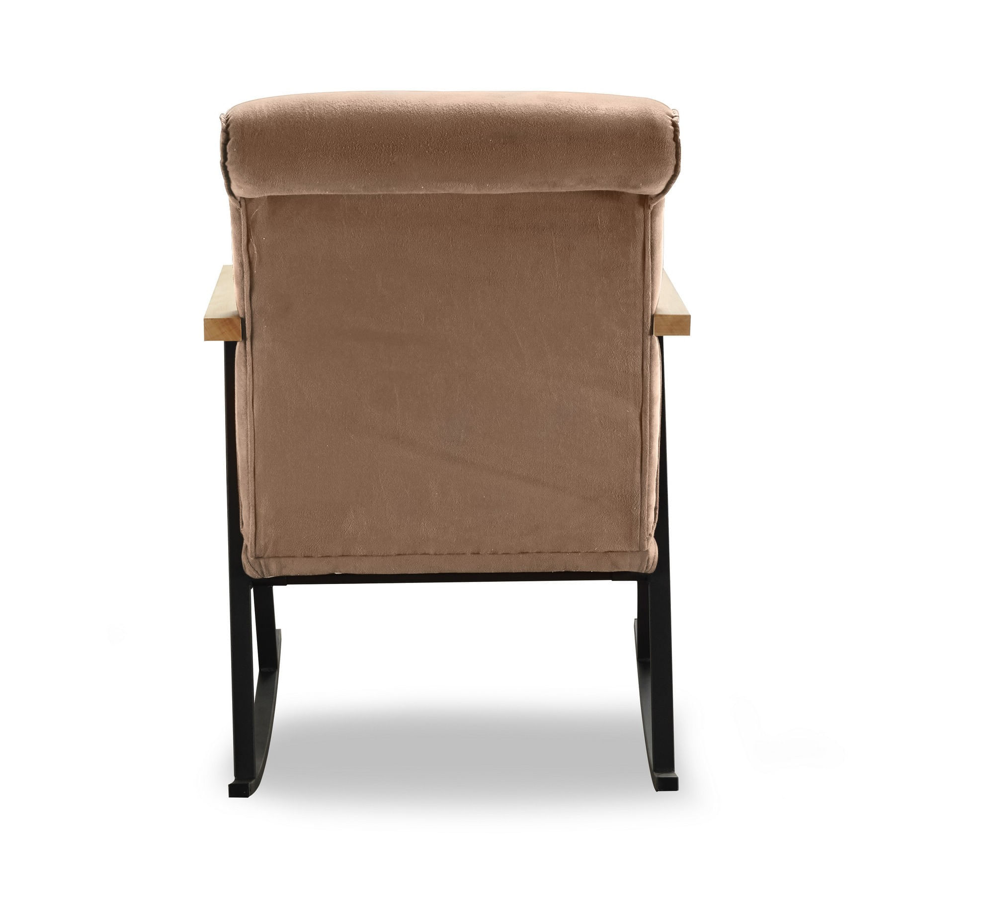 Fotoliu balansoar, Atelier Del Sofa, metal, maro deschis, 65x55x44 cm — imaginea 4