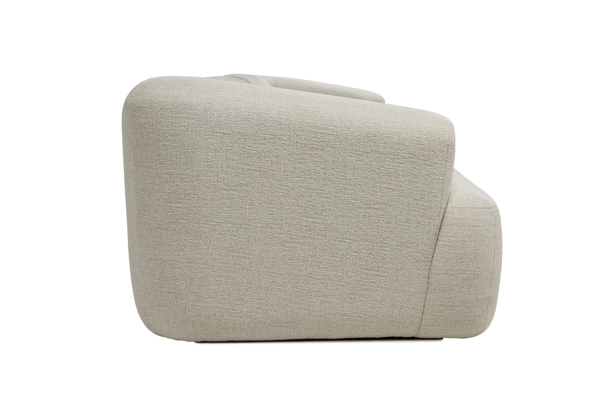 Canapea 3 locuri, Atelier Del Sofa, tesatura cu textura moale, alb, 277x103x72 cm — imaginea 7