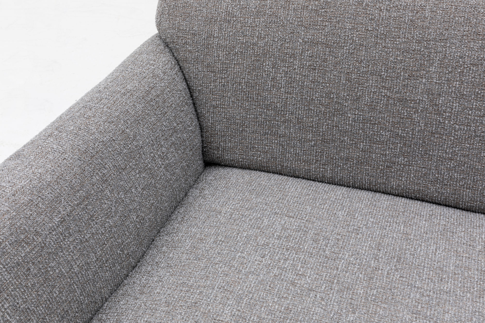 Canapea 3 locuri, Atelier Del Sofa, lemn fag si pal, gri deschis, 223x83x86 cm — imaginea 9