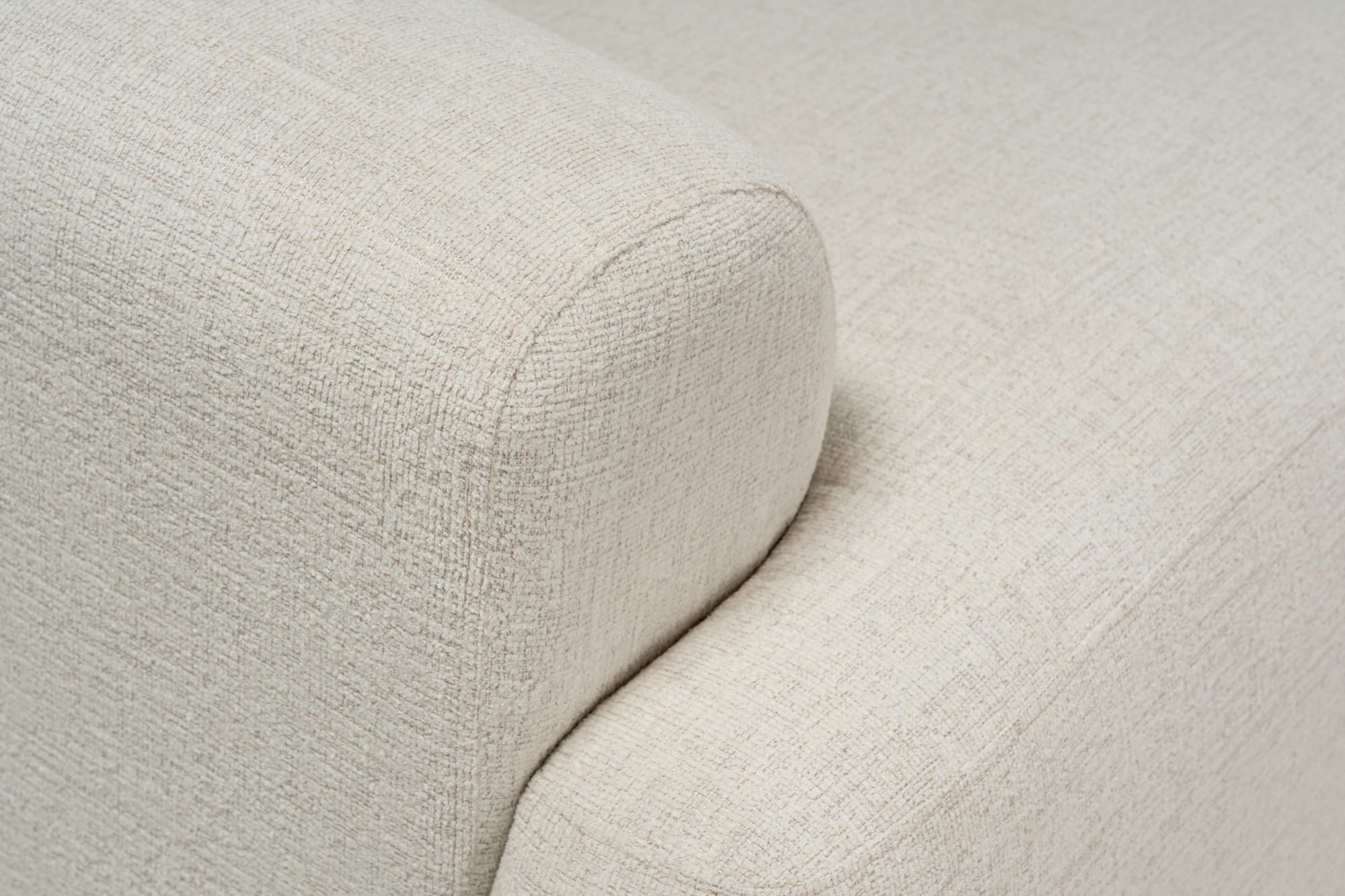 Canapea 3 locuri, Atelier Del Sofa, tesatura cu textura moale, alb, 277x103x72 cm — imaginea 11