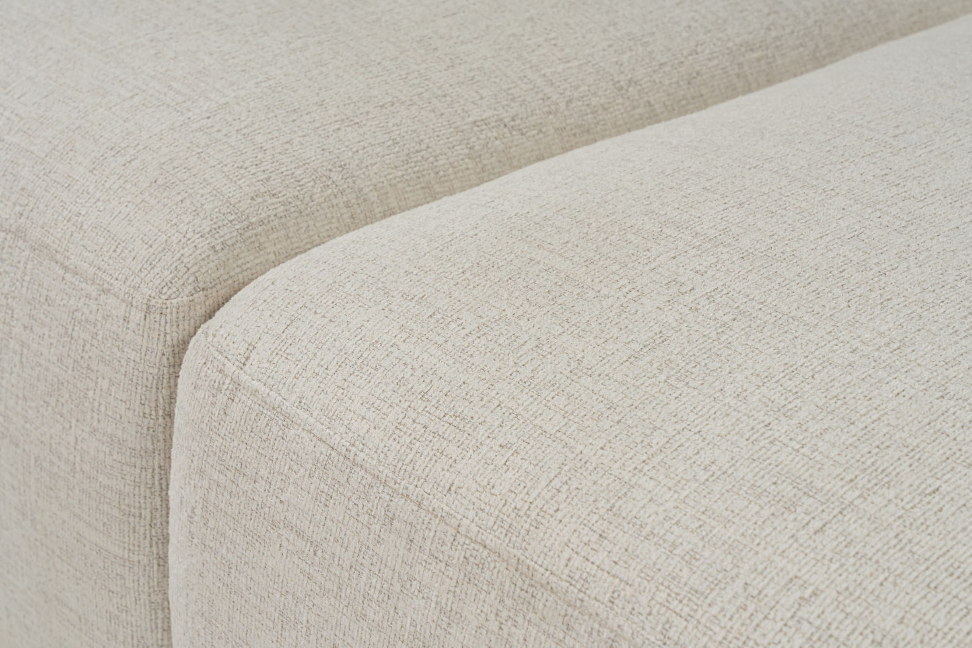 Canapea 3 locuri, Atelier Del Sofa, tesatura cu textura moale, alb, 277x103x72 cm — imaginea 13