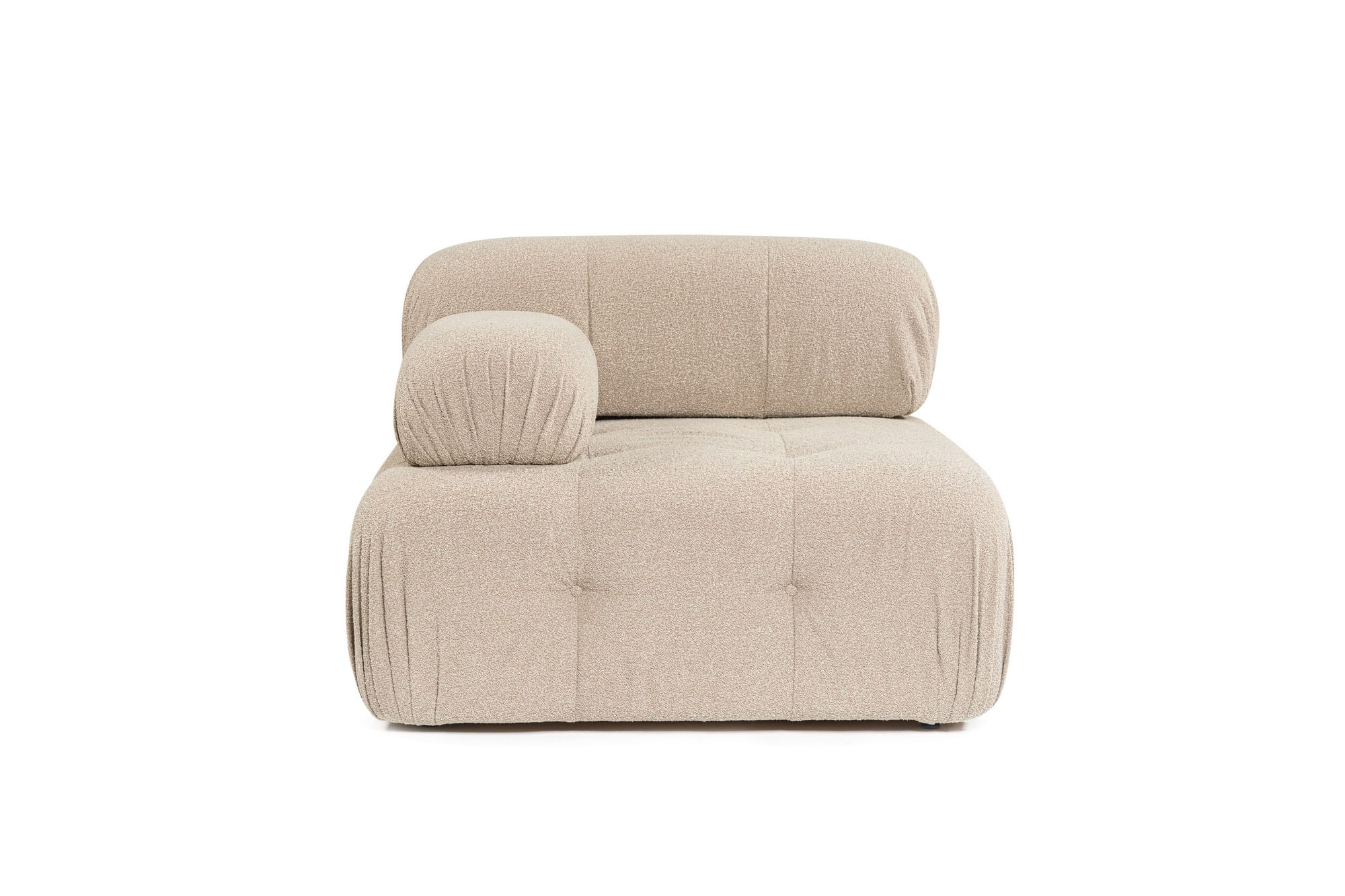 Fotoliu, Atelier Del Sofa, lemn de fag si pal, piersica, 100x100x80 cm — imaginea 2