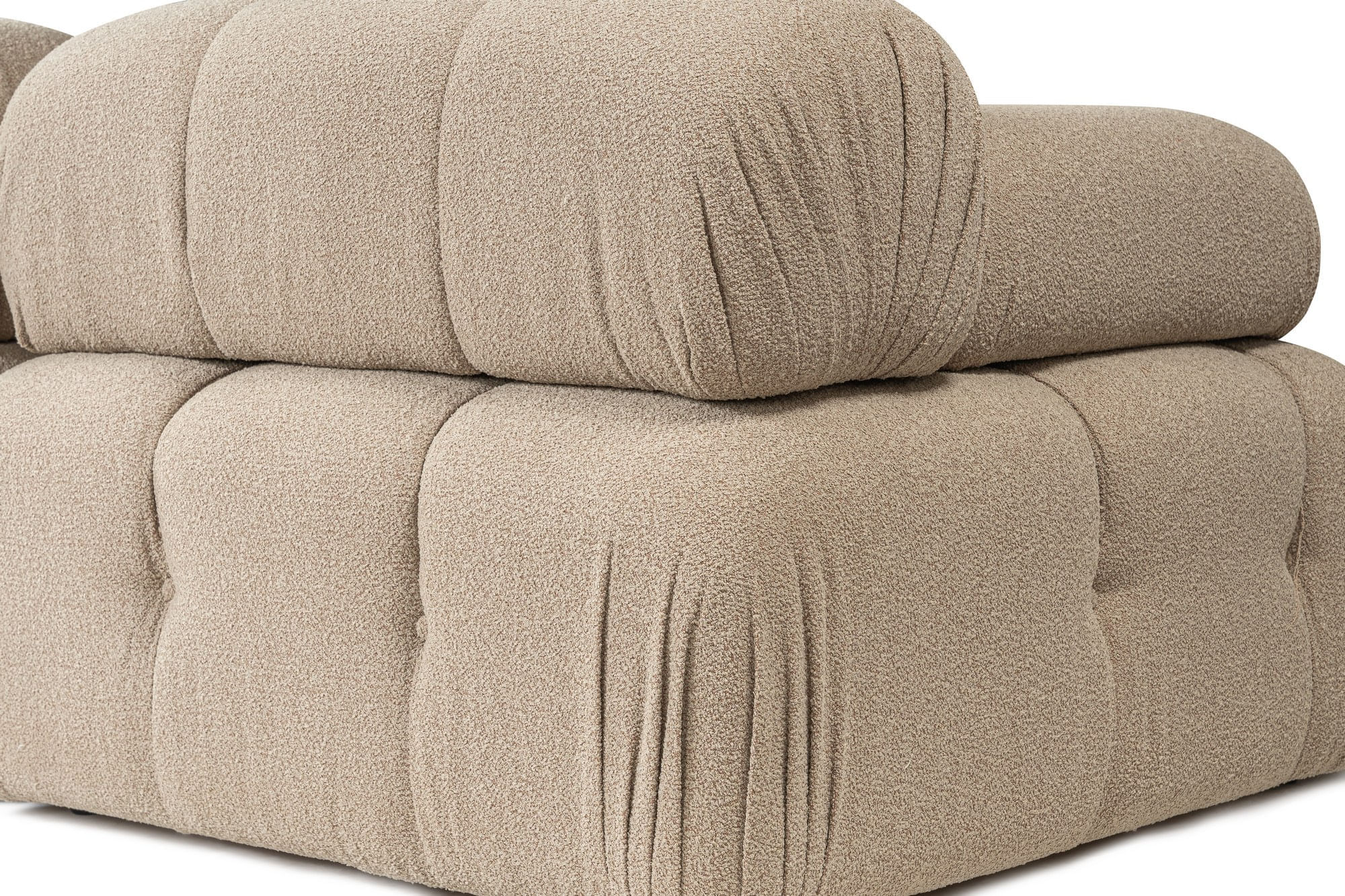 Fotoliu, Atelier Del Sofa, lemn de fag si pal, piersica, 100x100x80 cm — imaginea 3