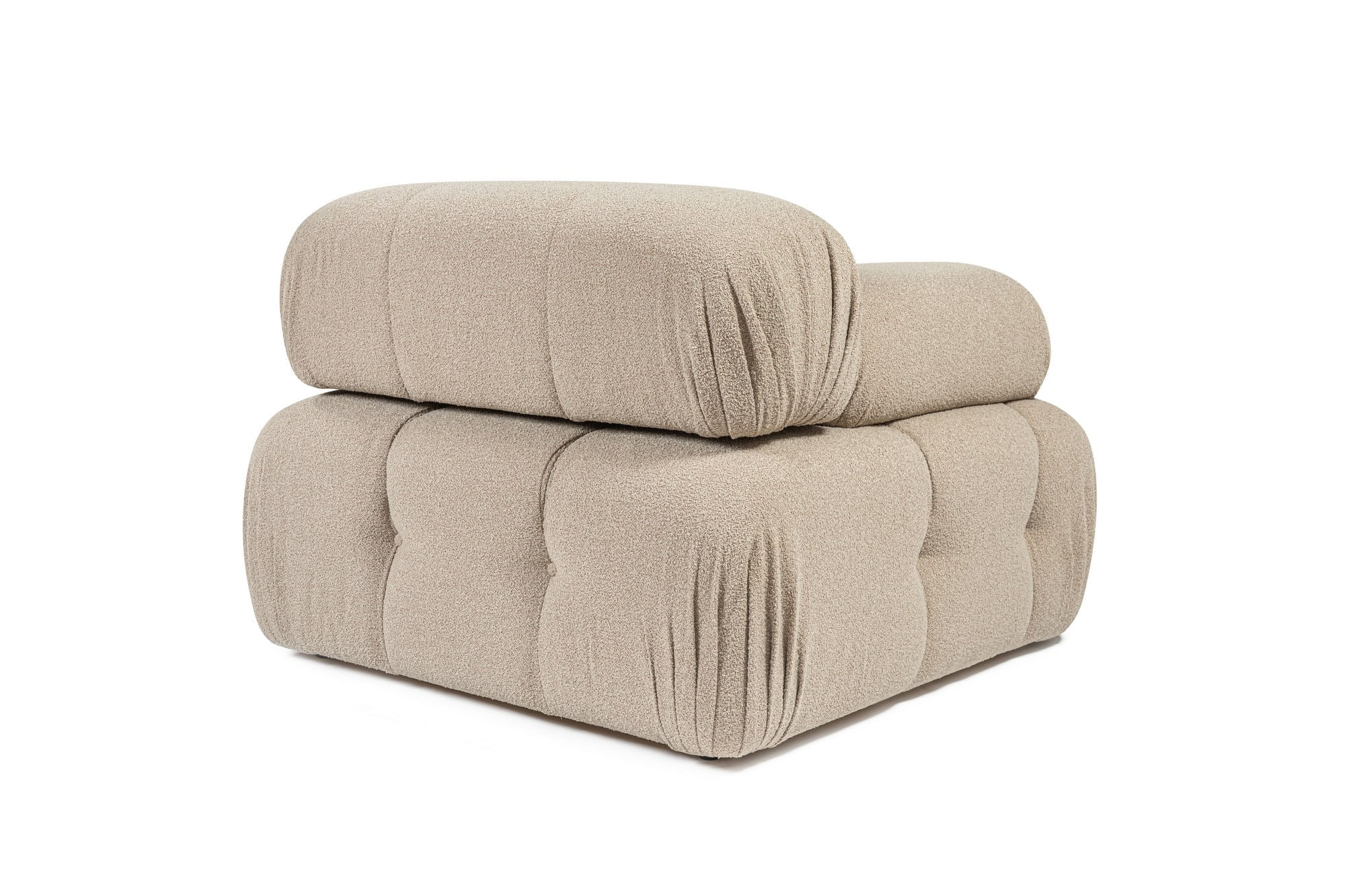 Fotoliu, Atelier Del Sofa, lemn de fag si pal, piersica, 100x100x80 cm — imaginea 4