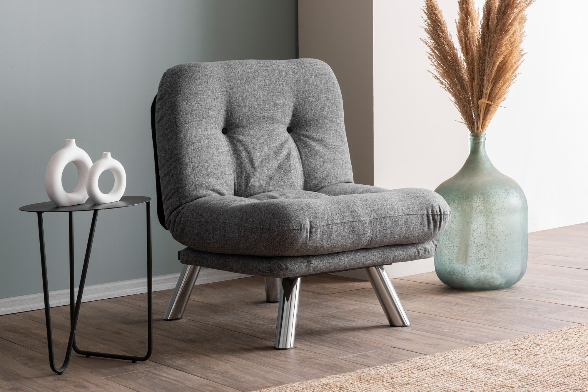 Canapea extensibila, Atelier Del Sofa, in, gri deschis, 110x70 cm — imaginea 2
