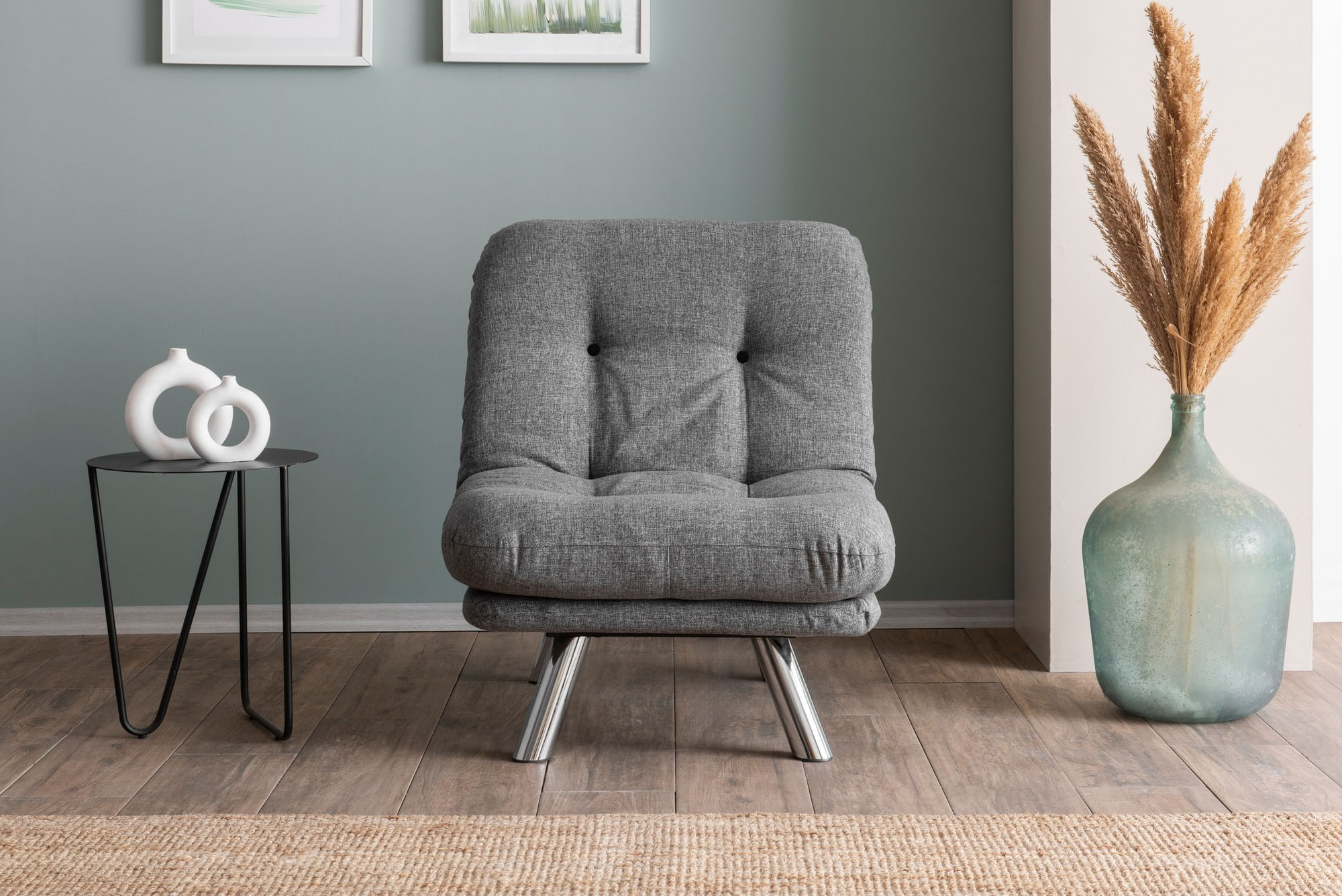 Canapea extensibila, Atelier Del Sofa, in, gri deschis, 110x70 cm — imaginea 3