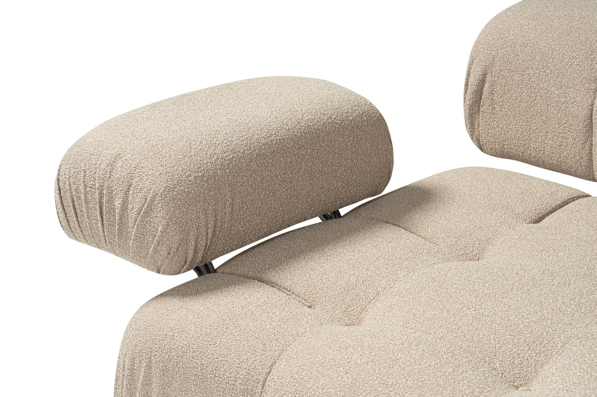 Fotoliu, Atelier Del Sofa, lemn de fag si pal, piersica, 100x100x80 cm — imaginea 9
