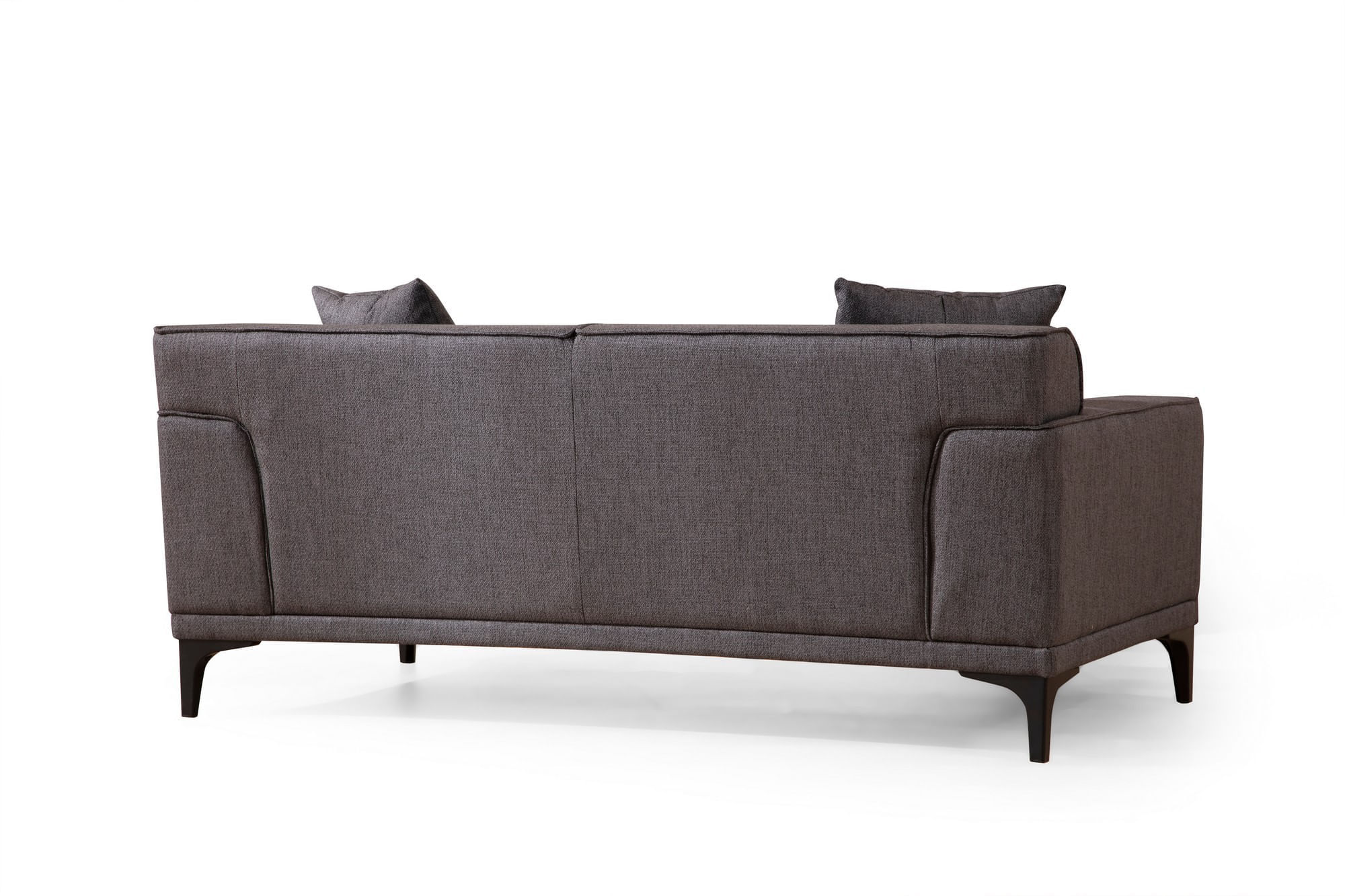 Canapea 2 locuri, Atelier Del Sofa, lemn fag si pal, antracit, 165x87x86 cm — imaginea 6