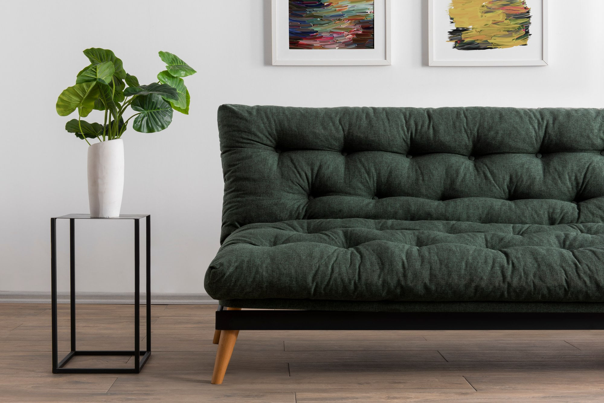 Canapea extensibila 3 locuri, Atelier Del Sofa, structura metal, stofa in, verde, 185x92x82 cm — imaginea 5