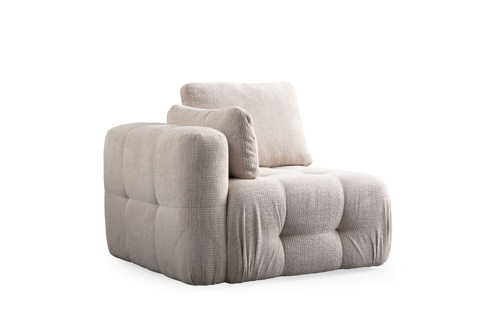Canapea 3 locuri, Atelier Del Sofa, lemn fag si pal, bej, 290x100x65 cm — imaginea 7