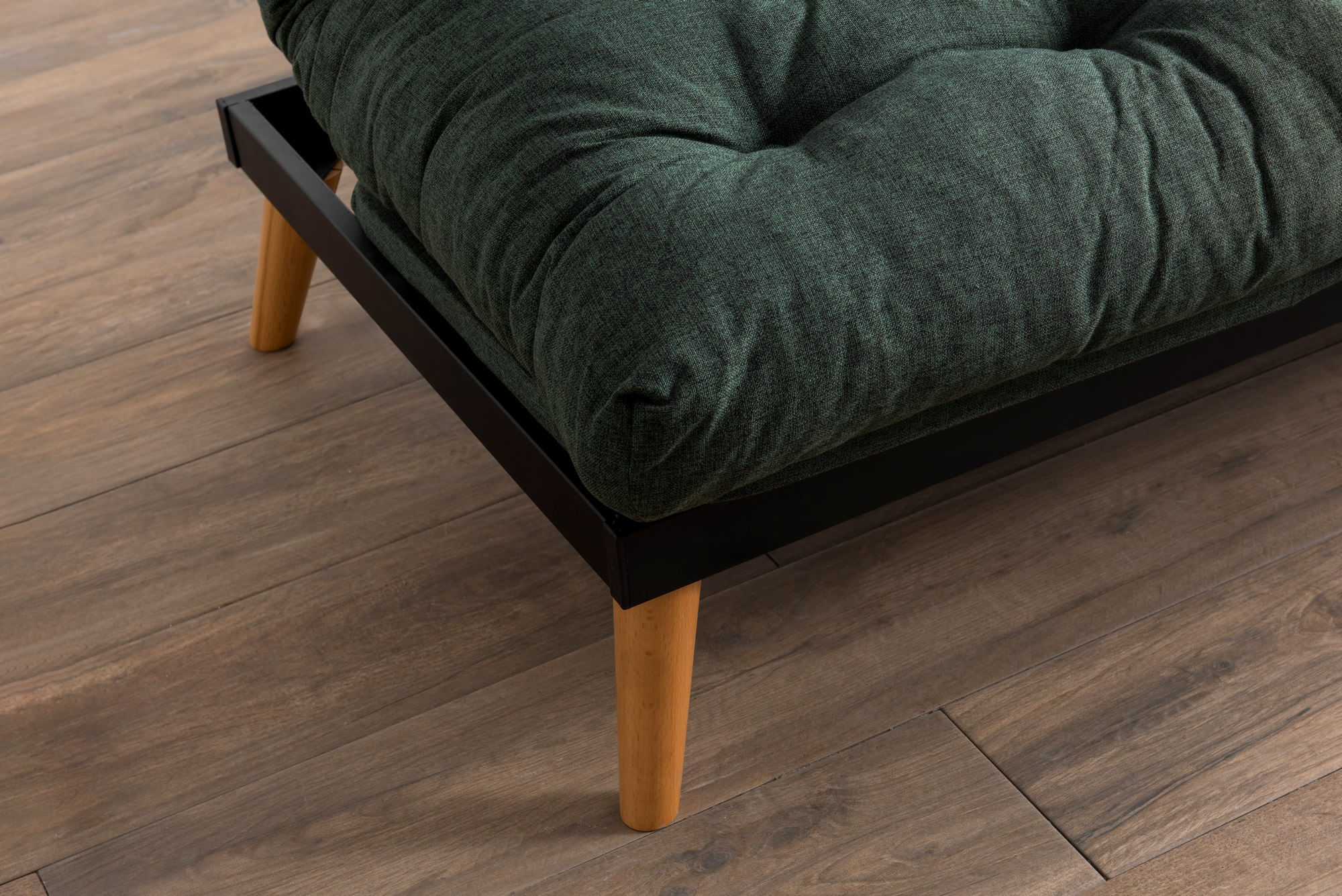 Canapea extensibila 3 locuri, Atelier Del Sofa, structura metal, stofa in, verde, 185x92x82 cm — imaginea 6