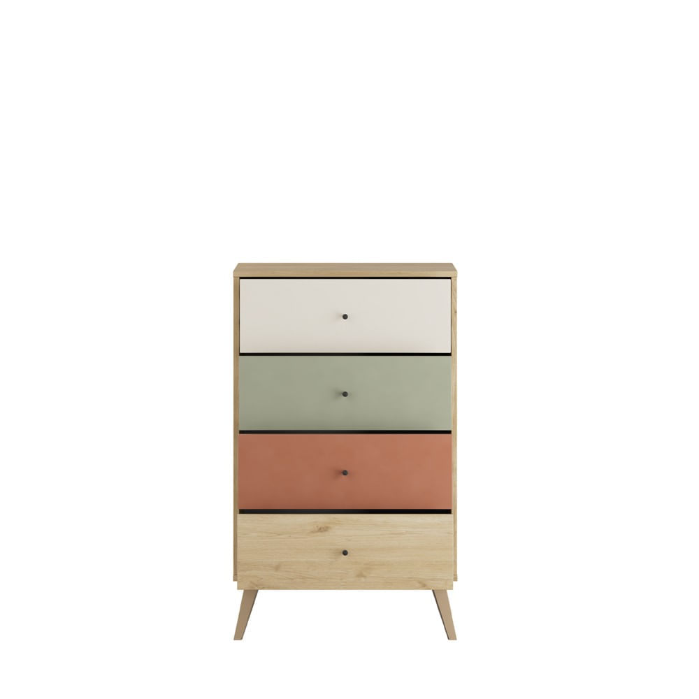 Comoda, Hanah Home, pal melaminat, multicolor, 60x44x100 cm — imaginea 5