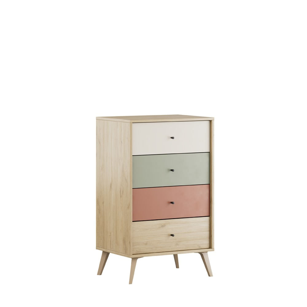 Comoda, Hanah Home, pal melaminat, multicolor, 60x44x100 cm — imaginea 6