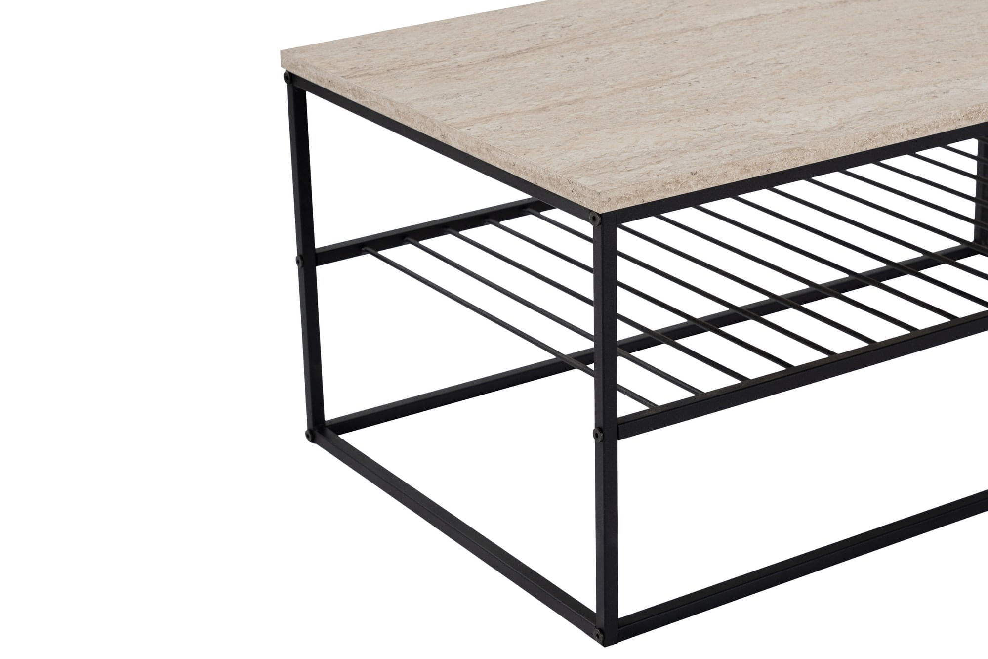 Masa de cafea, Hanah Home, pal melaminat, travertin negru, 95x55x42 cm — imaginea 6