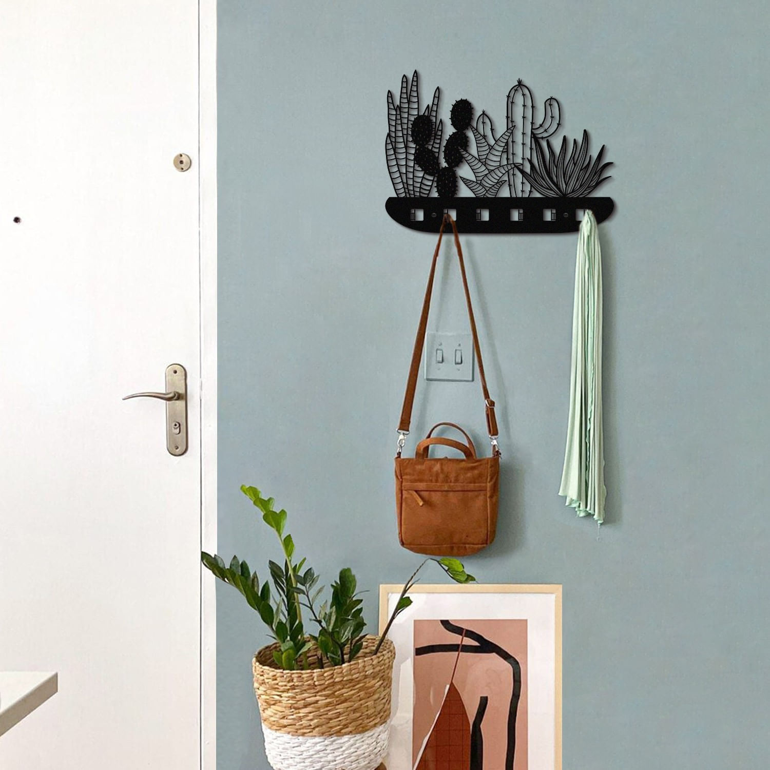 Cuier, Aberto Design, otel, negru, 68x44 cm — imaginea 3