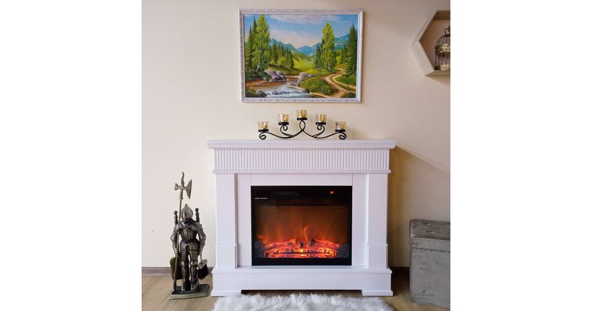 Semineu electric Ideal & Lorance color, Art Flame, 882x1045x275 mm, 1500W
