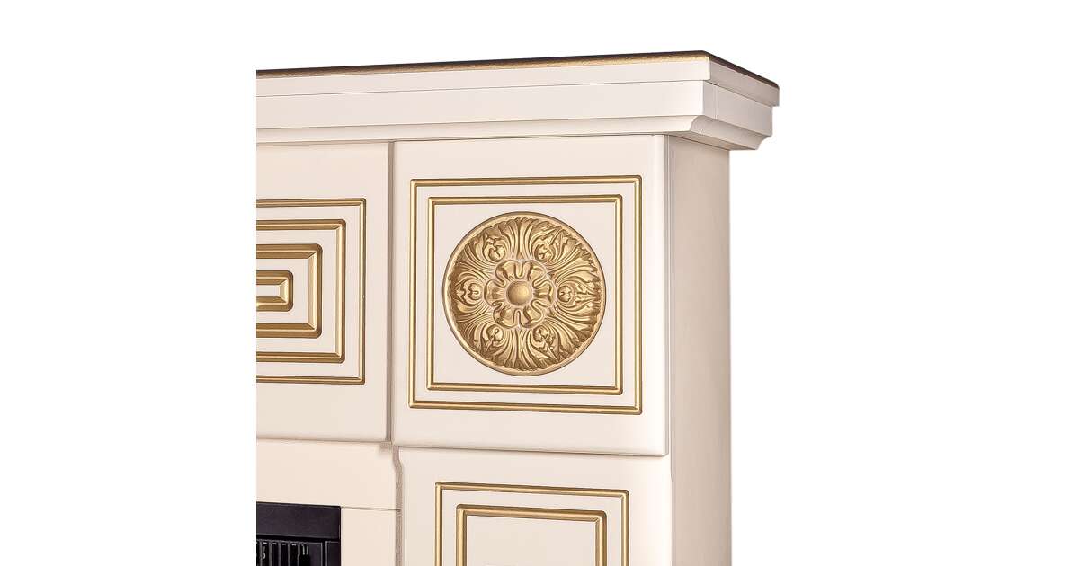 Semineu electric Latifa & Lorance color, Art Flame, 870x1100x300 mm, 1500W - 3 | YEO