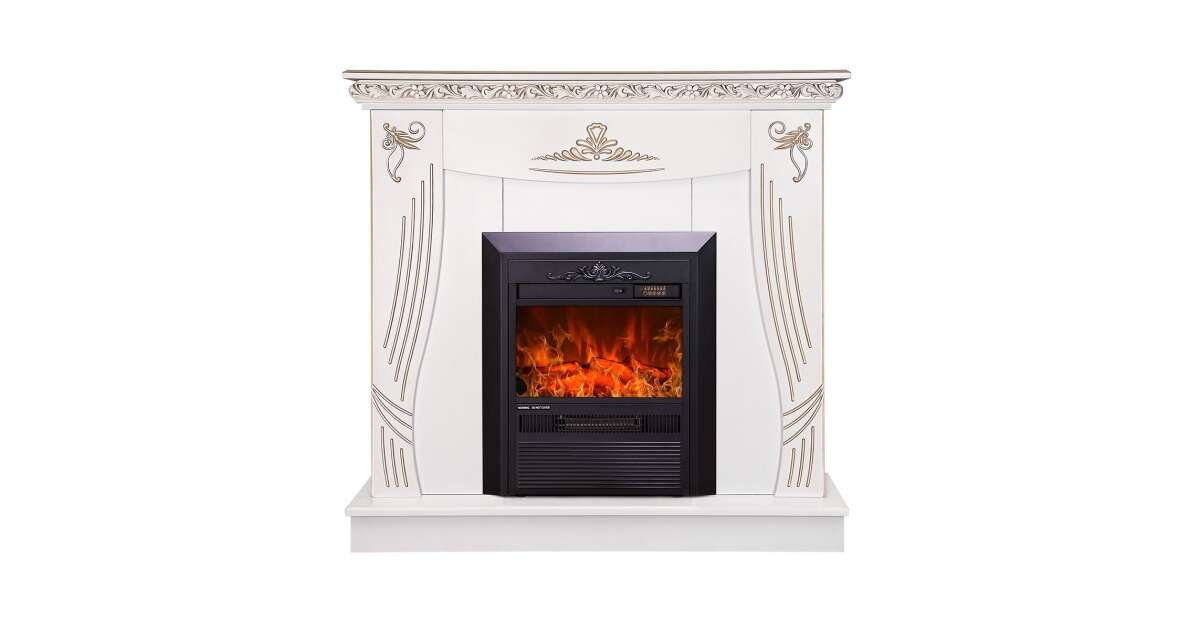 Semineu electric Napoli alb & Cristina, Art Flame, 1035x1100x300 mm, 2000W - 1 | YEO