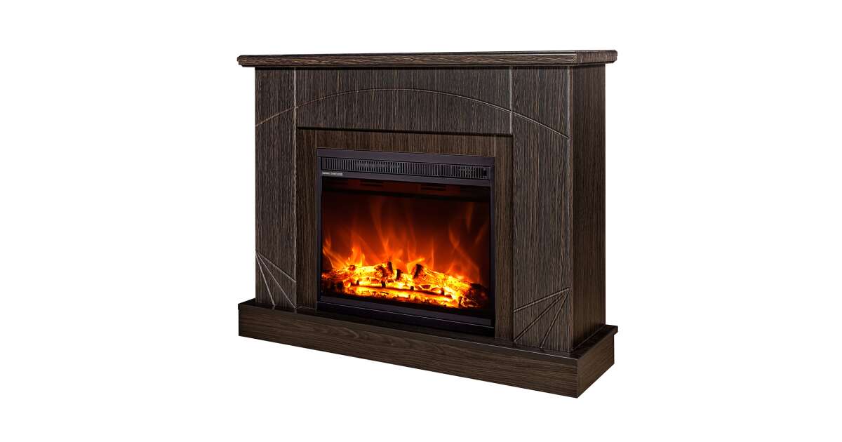 Semineu electric Madeira Maro inchis & Lorance color, Art Flame, 850x1100x270 mm, 1500W - 1 | YEO