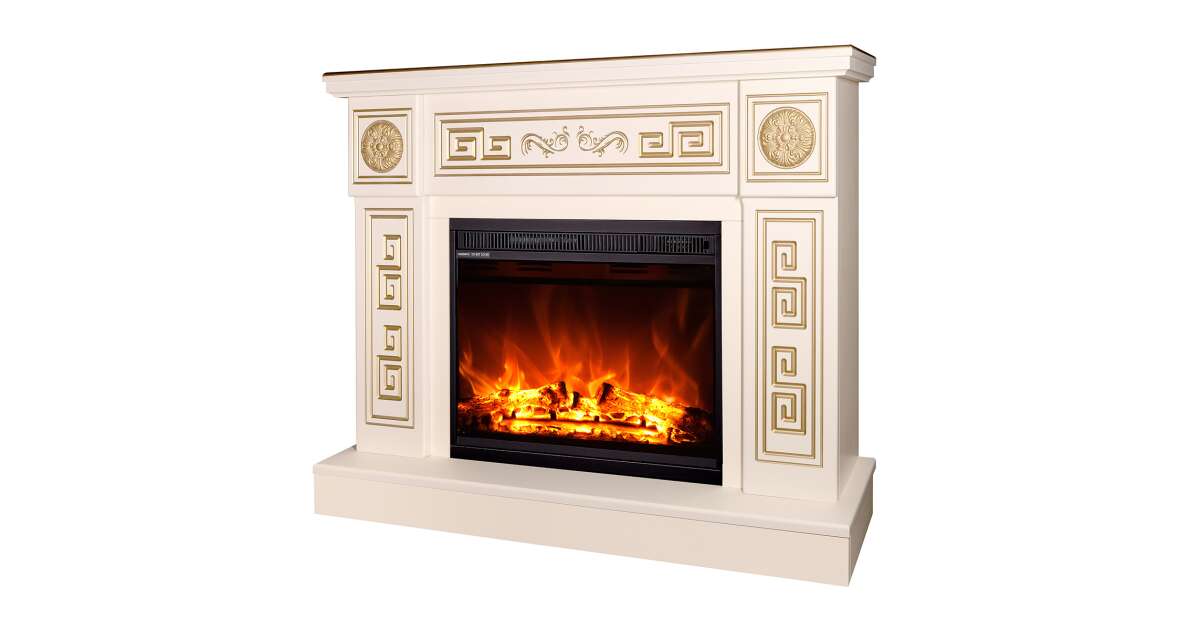 Semineu electric Latifa & Lorance color, Art Flame, 870x1100x300 mm, 1500W - 4 | YEO