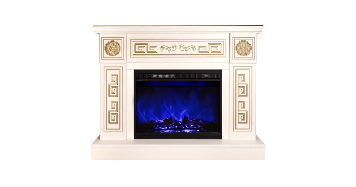 Semineu electric Latifa & Lorance color, Art Flame, 870x1100x300 mm, 1500W