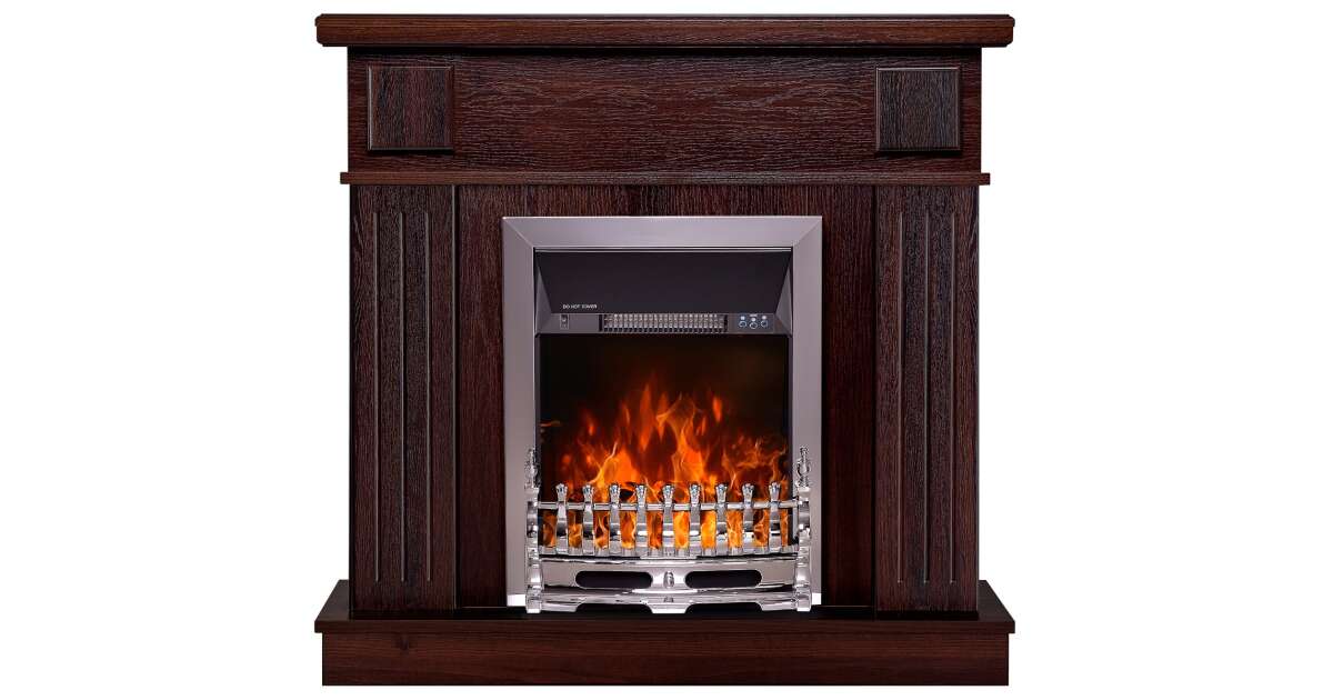 Semineu electric Marina Maro inchis & Galileo silver, Art Flame, 997x1034x270 mm, 2000W - 1 | YEO