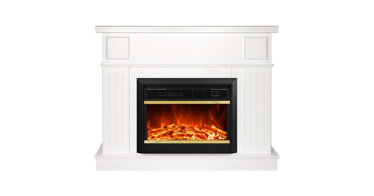 Semineu electric Olimpia alb & Mars, Art Flame, 950x1200x300 mm, 1500W - 1 | YEO